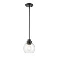 thumbnail image 1 of Matte Black 1 Light Mini-Pendant light, 1 of 3