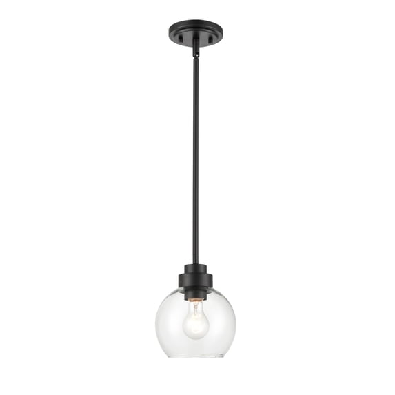 Matte Black 1 Light Mini-Pendant light