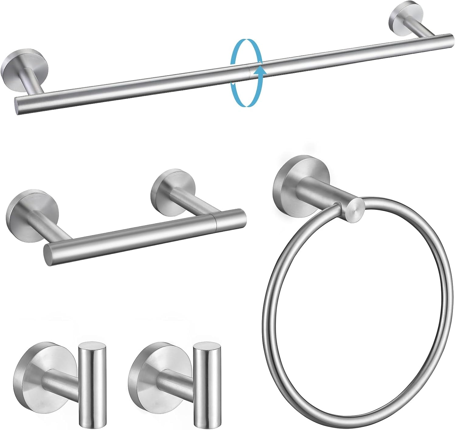 Kibi Cube 2-Piece Bathroom Hardware Set - Walmart.com