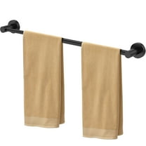 Matte Black Adjustable 13.8 to 24.8 Inch Towel Bar for Bathroom, Wrvxzio Stainless Steel Towel Rack Wall Mounted, Modern Home Decor Hand Towel Holder