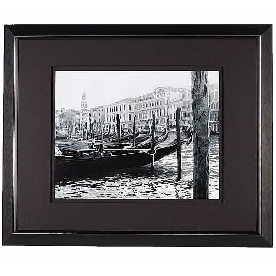 Matte-Black Aluminum VENICE matted frame 16x20 11x14 from ARTCARE by Nielsen - 11x14