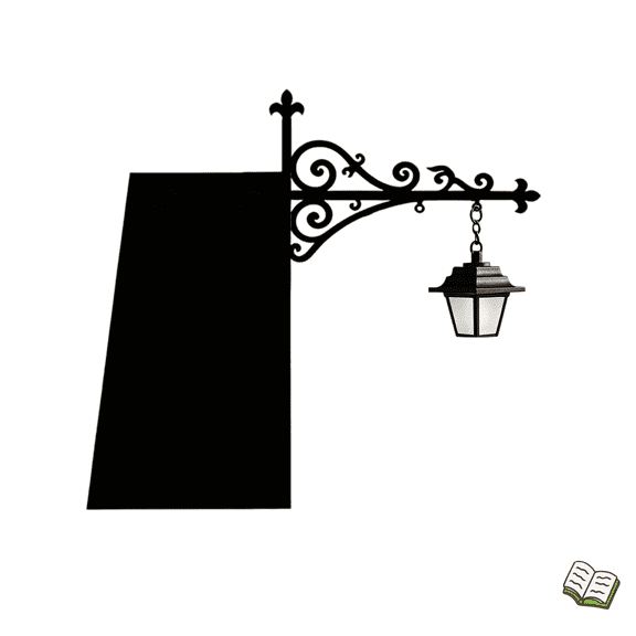 Matte Black Anti-Rust Metal Hanging Night Light, Retro Scroll Clip On Bookshelf Ambient Light, Wireless Hanging Lantern Decor for Library Study