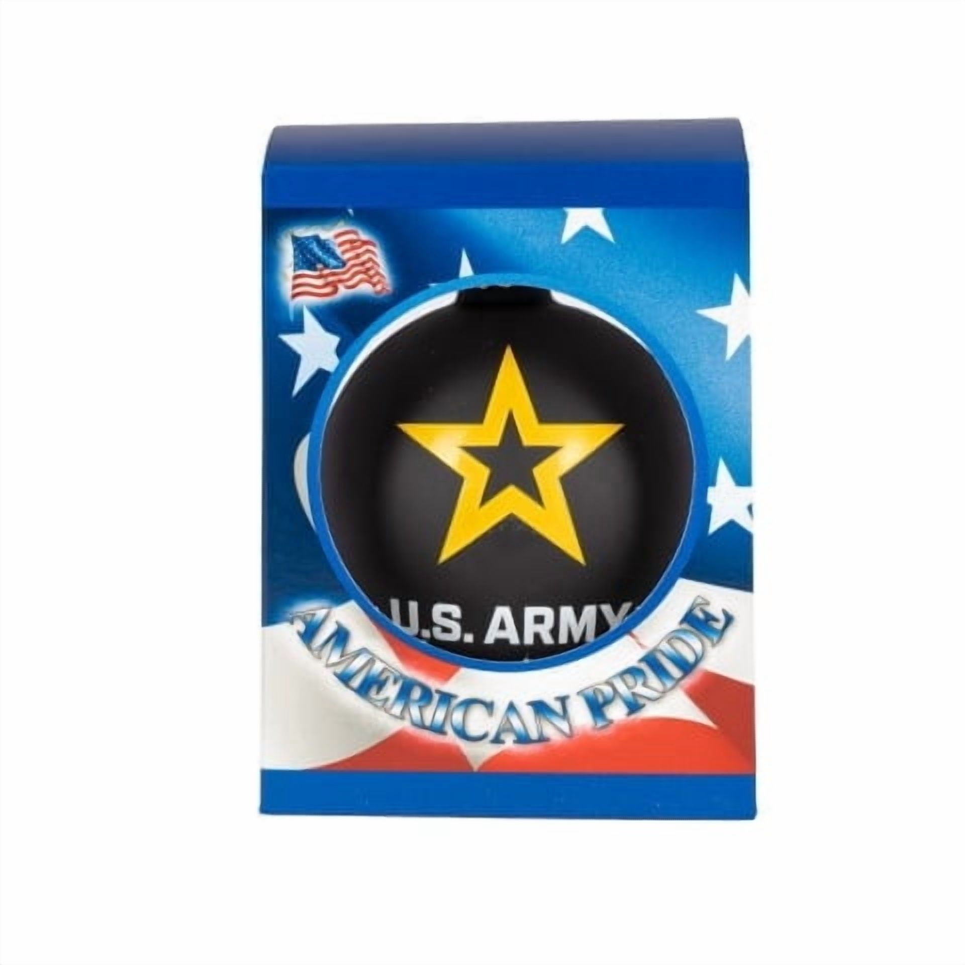 Matte Black Glass Army Ball Christmas Ornament, 3.8", by Holiday Time