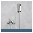 thumbnail image 1 of Matte Black Bathroom Bathtub Faucet Waterfall Faucet With Hand Shower Hot and Cold Water Mixer Taps Wall-mounted Bathtub Faucet, 1 of 7