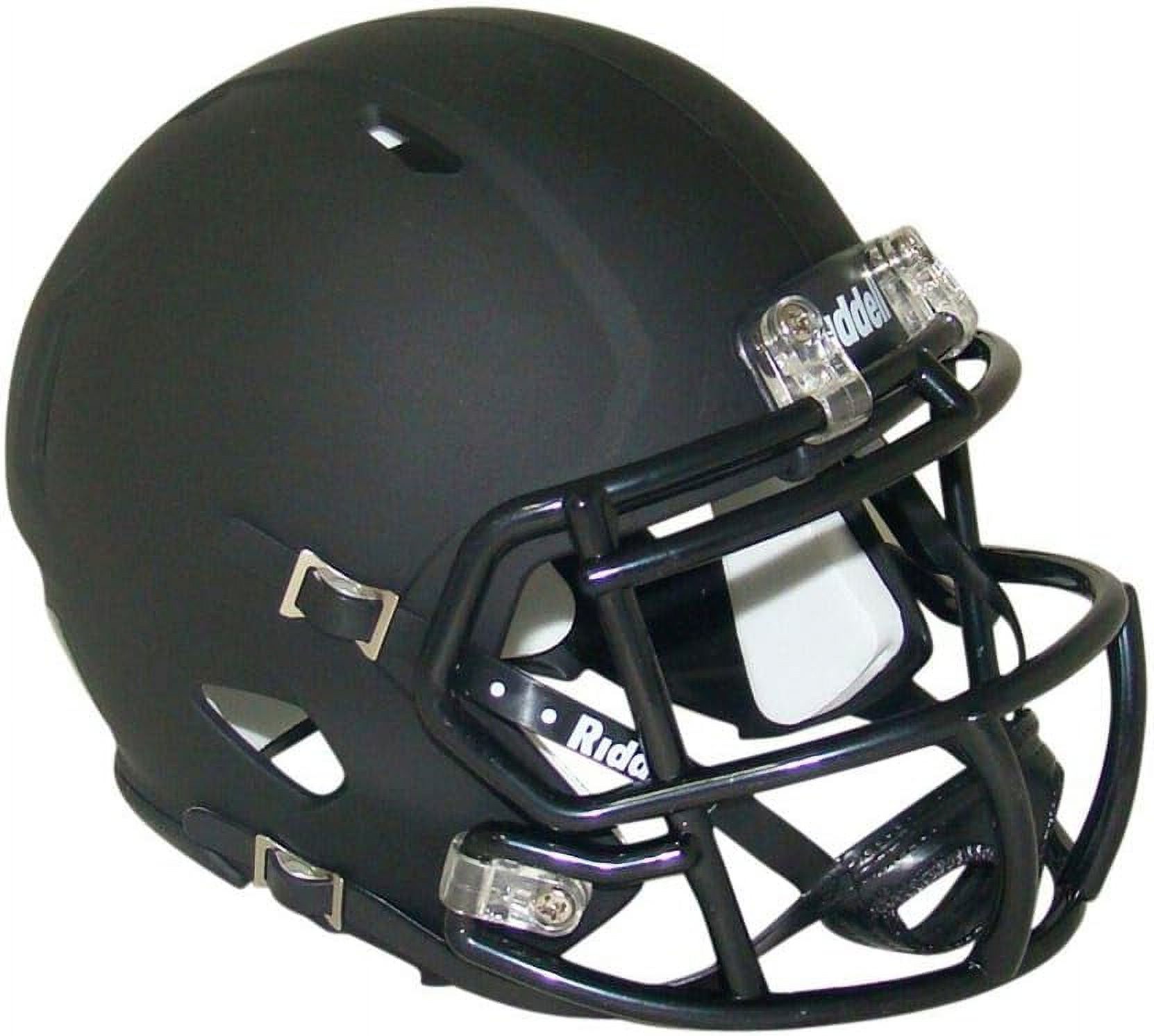 Matte Black Blank Riddell Revolution Speed Mini Football  (Decorative Mini  - NOT Wearable - Does NOT FIT Any Human Head)