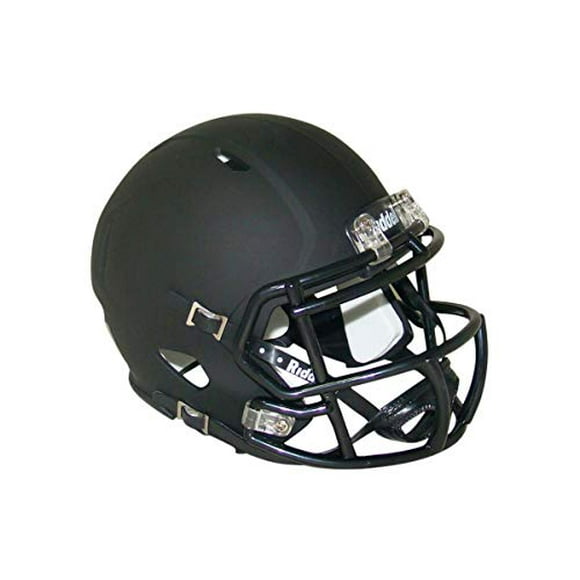 Matte Black Blank Riddell Revolution Speed Mini Football Helmet (Decorative Mini Helmet - NOT Wearable - Does NOT FIT Any Human Head)