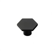 Matte Black Cabinet Knobs，Solid Dresser Drawer Pulls for Kitchen Cabinet Drawers