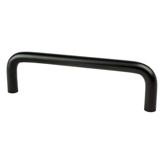 Matte Black Cabinet Pulls 4 Inch Center - Advantage Wire Pulls - Modern Kitchen Drawer Pulls - Contemporary Hardware for Cabinets & Drawers (25 Pack)