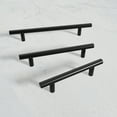 thumbnail image 1 of Matte Black Cabinet Pulls & Dresser Handles Stainless Steel Hardware 40 Pack 3 3/4'', 1 of 9