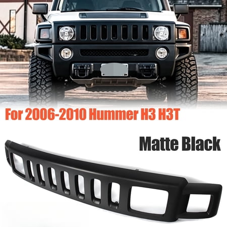Matte Black Factory Style Front Bumper Upper Grille For 2006-2010 Hummer H3 H3T