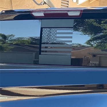 Matte Black American Flag 4x4 Truck Decal - Perfect For Chevy Silverado, Colorado & Sierra | Off-Road Look