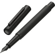 Matte Black Forest Fountain Pen Extra Fine Nib Classic Design with Converter and Metal Pen,0.5mm,F168174