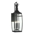 thumbnail image 1 of Matte Black Four Light Outdoor Wall Lantern from the Montpelier Collection, 1 of 5