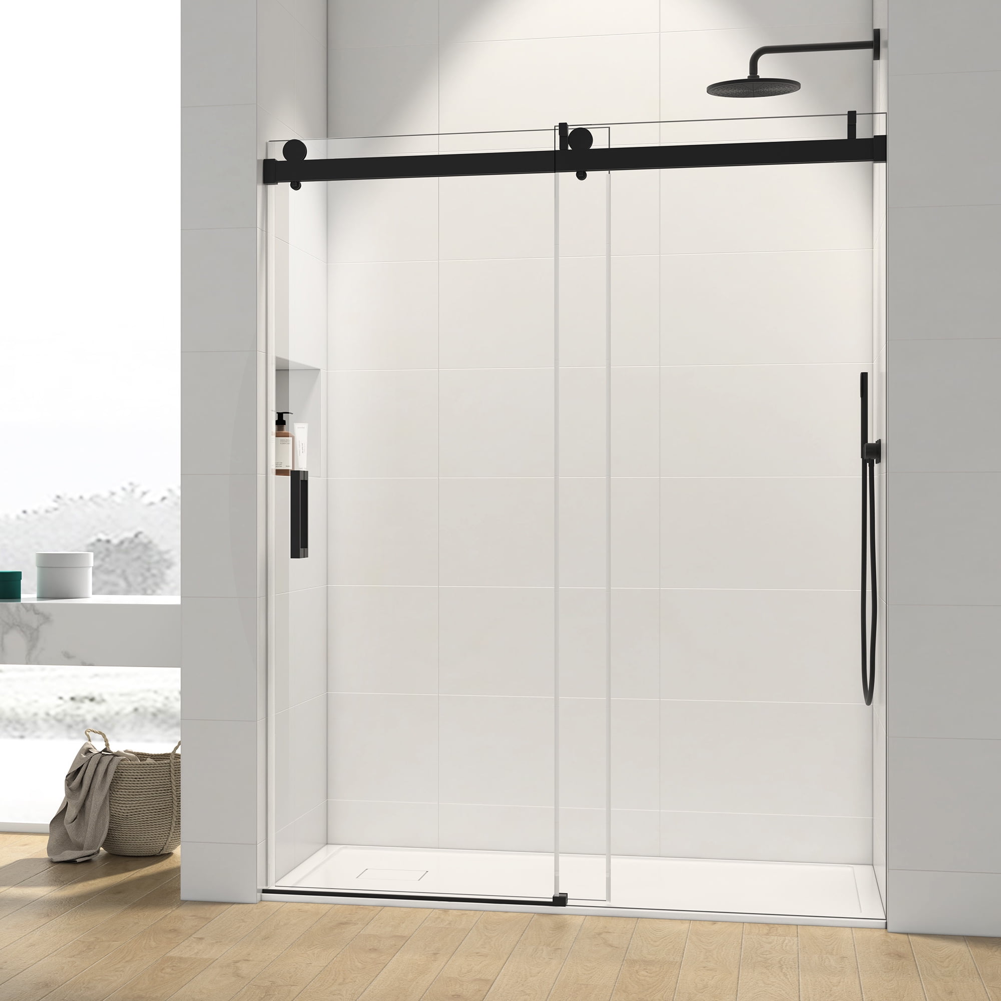 Matte Black Frameless Shower Door Upgrade Your Bathroom