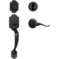 Matte Black Front Door Handle and Deadbolt Set, Front Door Lock Set, Entry Door Locksets with