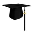 thumbnail image 1 of Matte Black Graduation Cap  Tassel, 1 of 7