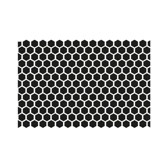 Matte Black Honeycomb Car Side Window Sticker, Self-Adhesive PVC Window Film, 7550cm Universal Trim Decal with Privacy Protection for Auto Interior Decoration