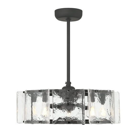 Matte Black LED Fandelier from the Genry Collection