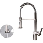 Matte Black Nickel Pull Out Spring Kitchen Faucet Single Handle Mixer Tap 360 Rotation Hot Cold Mixer Kitchen Tap Mixer