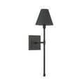 thumbnail image 1 of Matte Black One Light Wall Sconce from the Jefferson Collection, 1 of 5