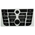 thumbnail image 1 of Matte Black Radio Button Repair Stickers for Car Dashboard Climate Control and CD MP3 Panels, 1 of 7