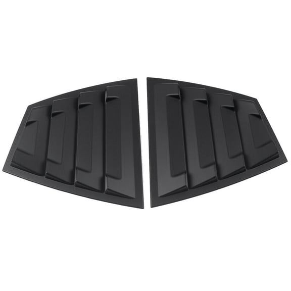 Matte Black Rear Side Vent Quarter Window Louver Shutter Cover Trim Parts Accessories For Subaru WRX /WRX STI 2015-2021