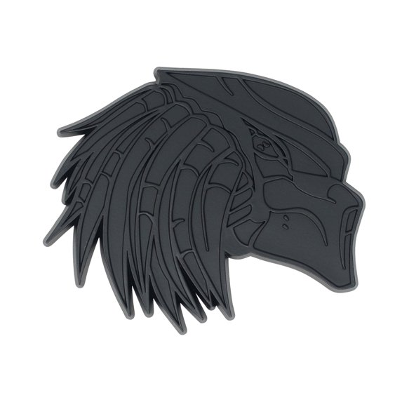 Matte Black Right Facing Predator Emblem