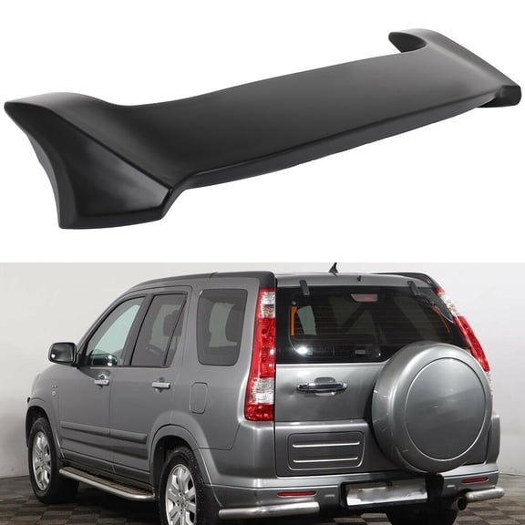 Matte Black Roof Spoiler W/LED 3RD Brake Light For 2002-2006 Honda CR-V