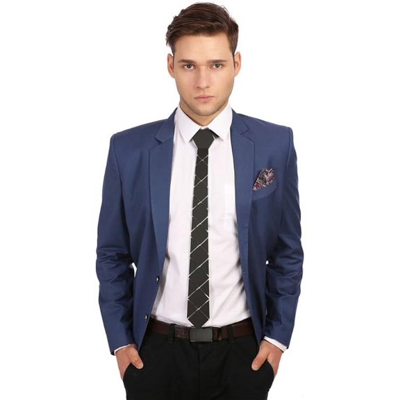 Matte Black Royal Cross Tech Tie