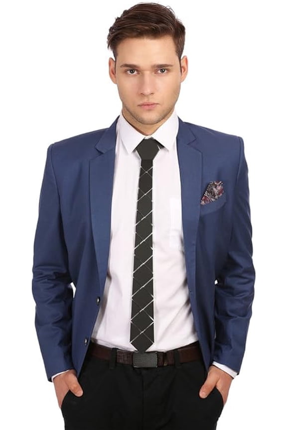 Matte Black Royal Cross Tech Tie