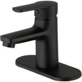 Matte Black Single Handle LowArc Bathroom Faucet