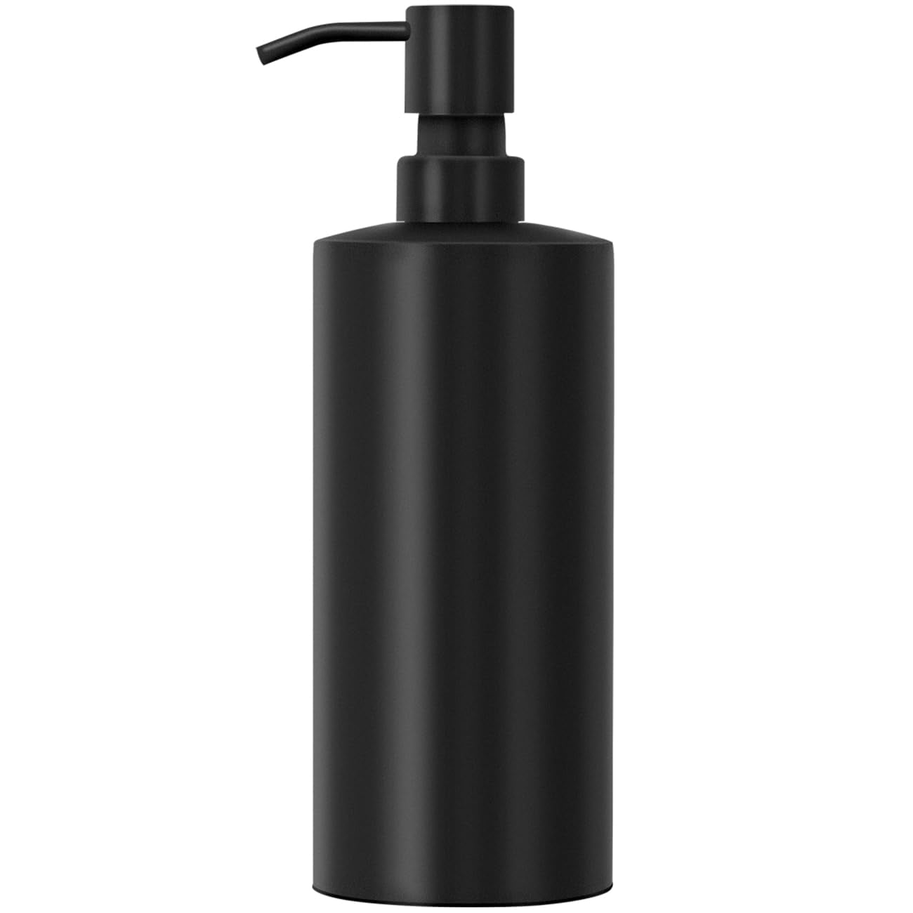 Matte Black Soap Dispenser Stainless Steel 11.8 OZ - Liquid Hand Lotion Dispenser Decor Refillable Dishwashing Soap Dispenser for Kitchen Bathroom Countertops