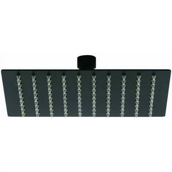Matte Black Square Shower Head 304 Stainless Steel