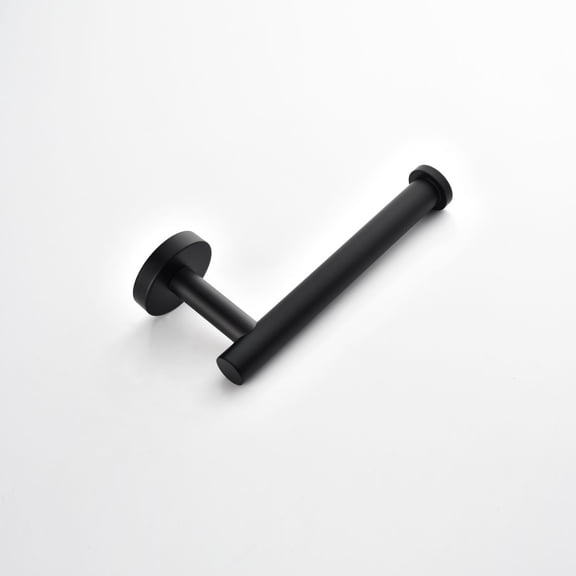 Matte Black Stainless Steel Toilet Paper Holder Set - Wall Mounted Bathroom Towel Rack Set for Kitchen and Bathroom - Durable SUS304 Toilet Paper Holder Kit for Home and Office Use