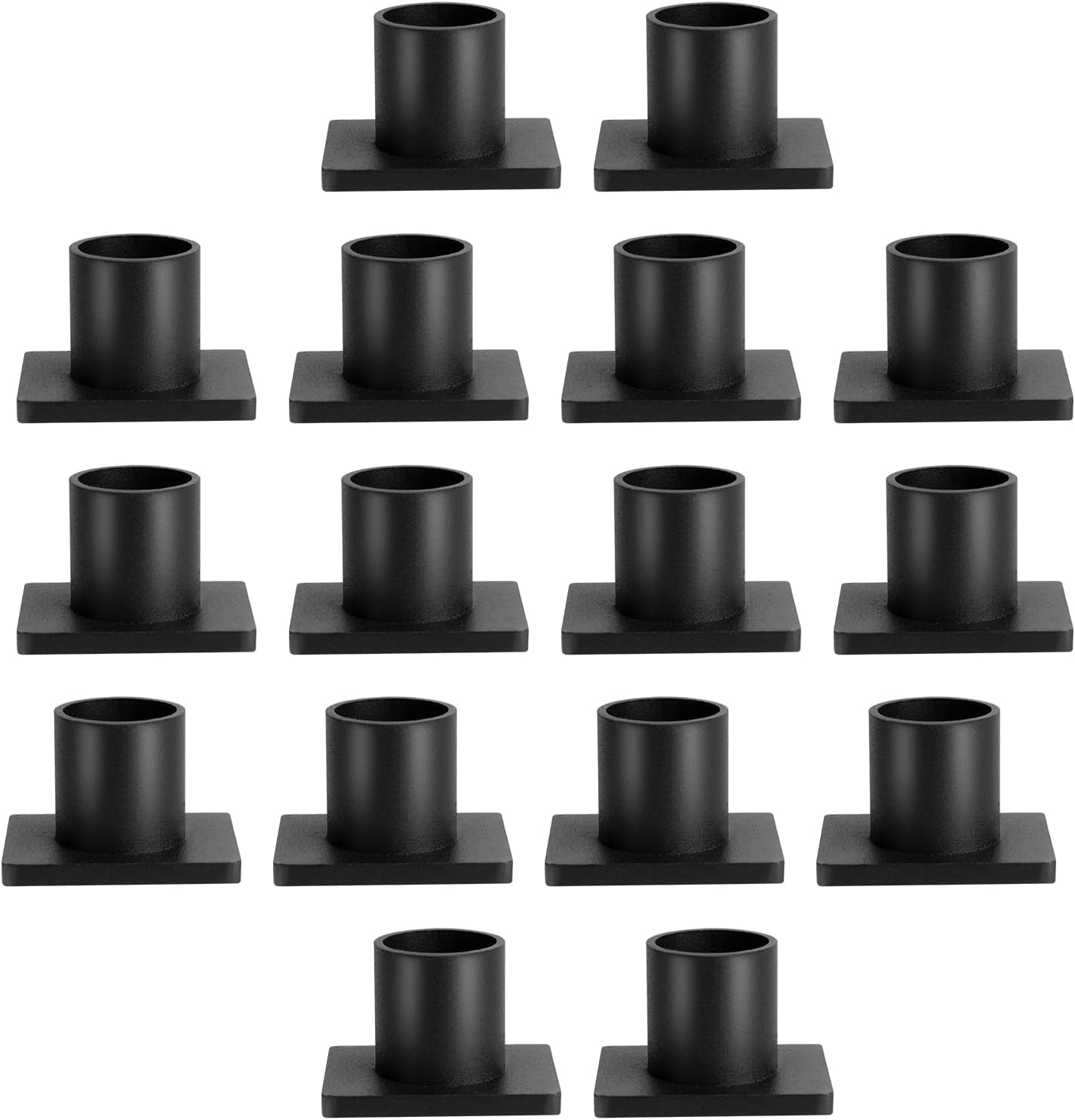 Matte Black Taper Candle Holder, Retro Candlesticks Holders for