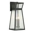 thumbnail image 1 of Matte Black Three Light Outdoor Wall Lantern from the Millford Collection, 1 of 5