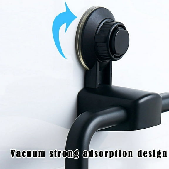 Matte Black Towel Ring - Hand Towel Holder for Bathroom Wall Mounted - Kitchen & Bathroom Towel Rack - Black Towel Hanger