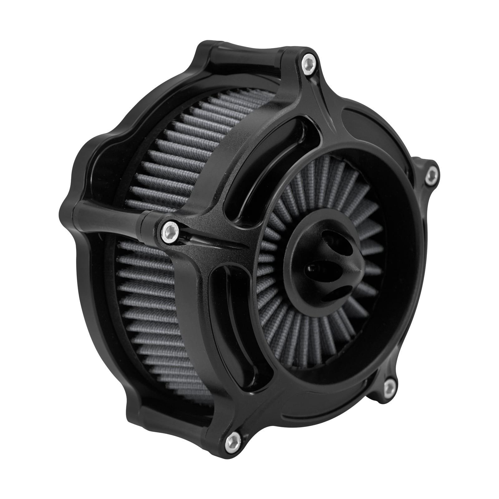 Matte Black Turbine Air Filter Gray Intake For Harley 04-2022 Sportster 883 1200