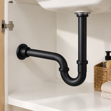 U Shaped Pipe Under Sink