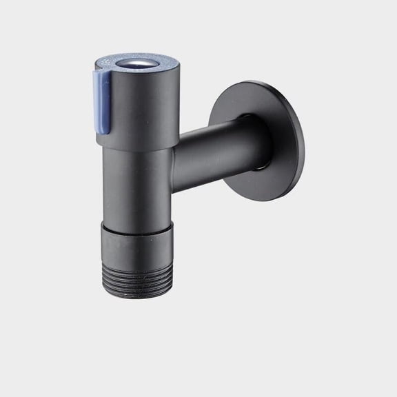 Matte Black Washing Machine Faucet Toilet Mop Small Faucet Wall Mount Outdoor Garden Tap