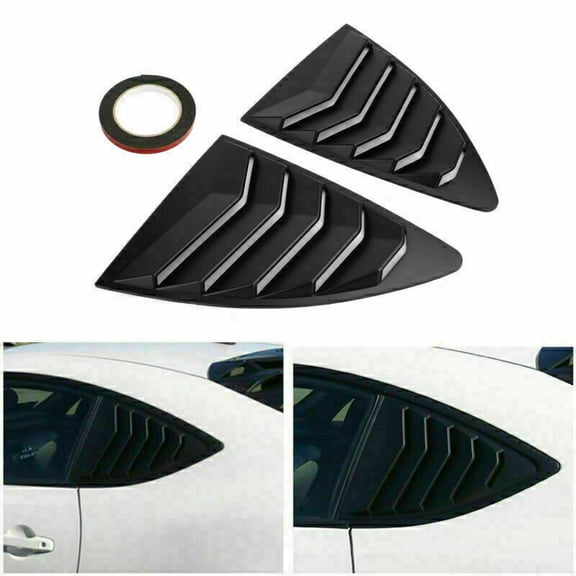 Matte Black Window Side Louver Cover Trim For Toyota 86 Scion FR-S BRZ SG
