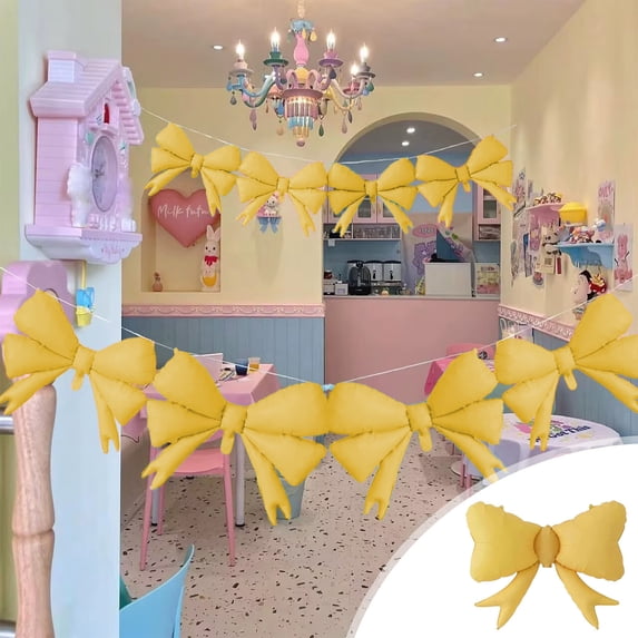 Matte Bow Balloon Set for Party Decorations, 5-Pack