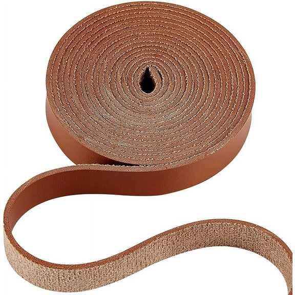 Matte Brown Leather Strap 2mm Thick Flat Leather Lace Stripper String Braiding Cord Roll Belt Wrap Single Sided Leather Supplies Faux Cord