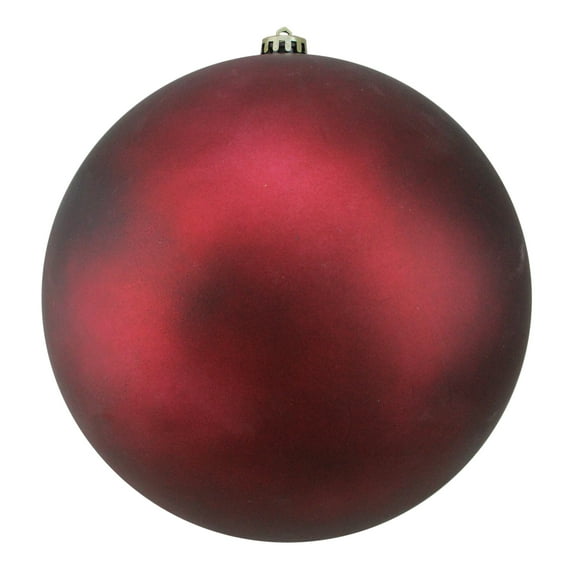 Matte Burgundy Commercial Shatterproof Christmas Ball Ornament 10" (250mm)