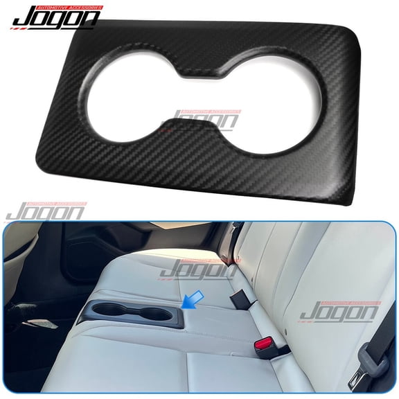 Matte Carbon Rear Seat Cup Holder Decor Trim For Acura Integra DE5 Type S 2023+