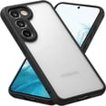 thumbnail image 1 of Matte Case Compatible with Samsung Galaxy S23 Plus Case,Slim Translucent Frosted Case Cover Hard PC Back Military Drop Protection Phone Case Skin-Friendly Case for Girls&Boys,Black, 1 of 11