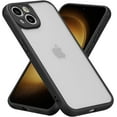 thumbnail image 1 of Matte Case Compatible with iPhone 13 Case,Slim Translucent Frosted Case Cover Hard PC Back Military Drop Protection Phone Case Skin-Friendly Case for iPhone 13 6.1-inch,Black, 1 of 13