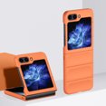 thumbnail image 1 of Matte Case for Samsung Galaxy Z Flip 5 2023, Luxury Ultra Slim Frosted PC Back with Shock-Absorbing Drop Protective Anti-falling Phone Case Cover for Samsung Galaxy Z Flip 5 5G, Orange, 1 of 8