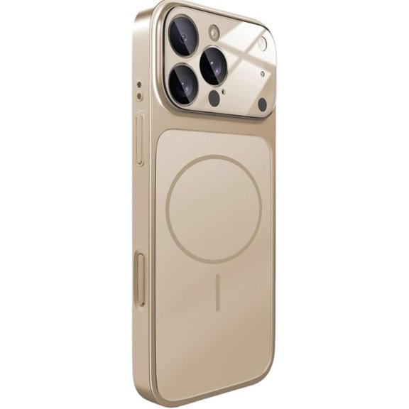 Matte Case for iPhone 17 Pro Max 16 15 14 13 Pro Max 17Air Magnetic Wireless Charging ,Desert Gold,for iPhone 13
