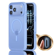 Matte Case for iPhone 18 Pro, Magnetic Phone Cover Compatible with MagSafe,Camera Control Button,Skyblue